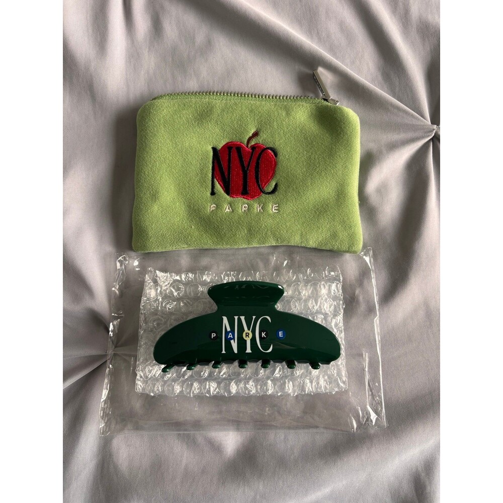 Parke NYC Dark Green Subway Claw Clip NYC Pop Up Brand New